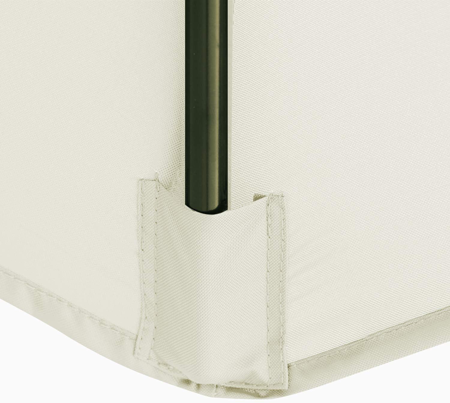 Replacement 9ft Umbrella Canopy - Fits 8-Rib Frames, Creamy White