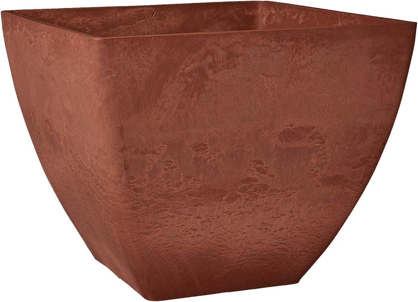 Simplicity Square 16 in. x 16 in. x 13 in. Terra Cotta PSW Pot