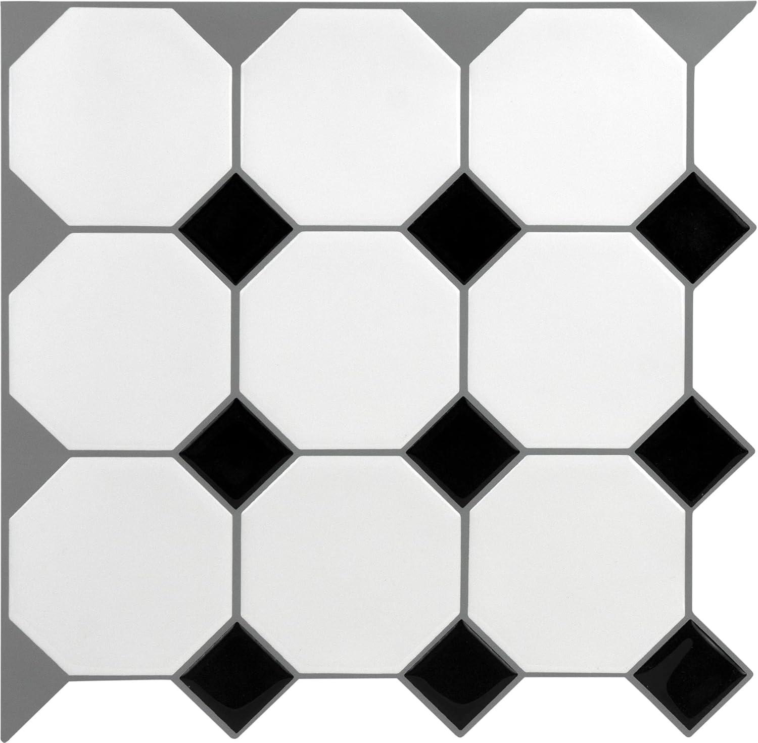 10'' W x 10'' L Vinyl Peel and Stick Mosaic Tile