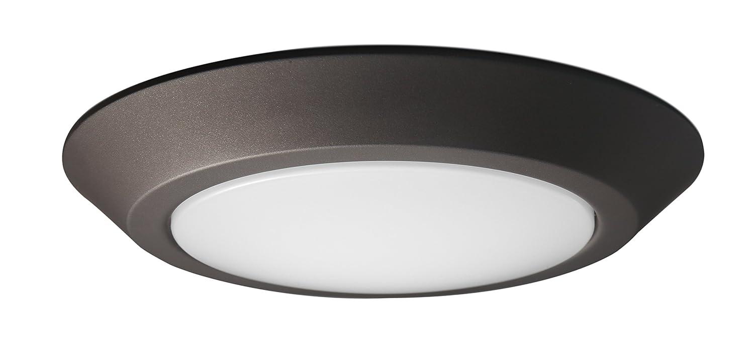 62/1167-Nuvo Lighting-12W 3000K 1 LED Flush Mount-9.84 Inches Wide by 1.41 Inches High-Mahogany Bronze Finish