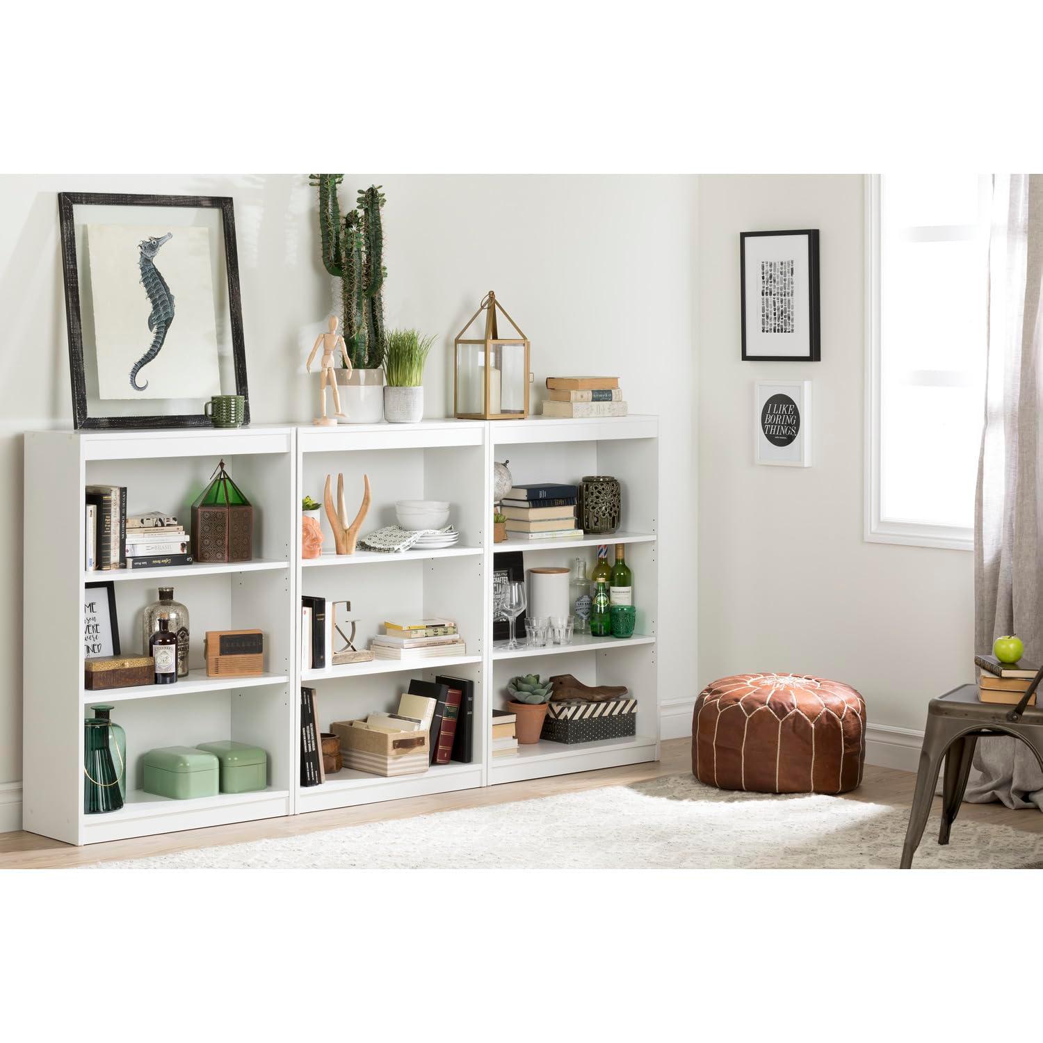South Shore Axess, Contemporary Bookcase, Standard White