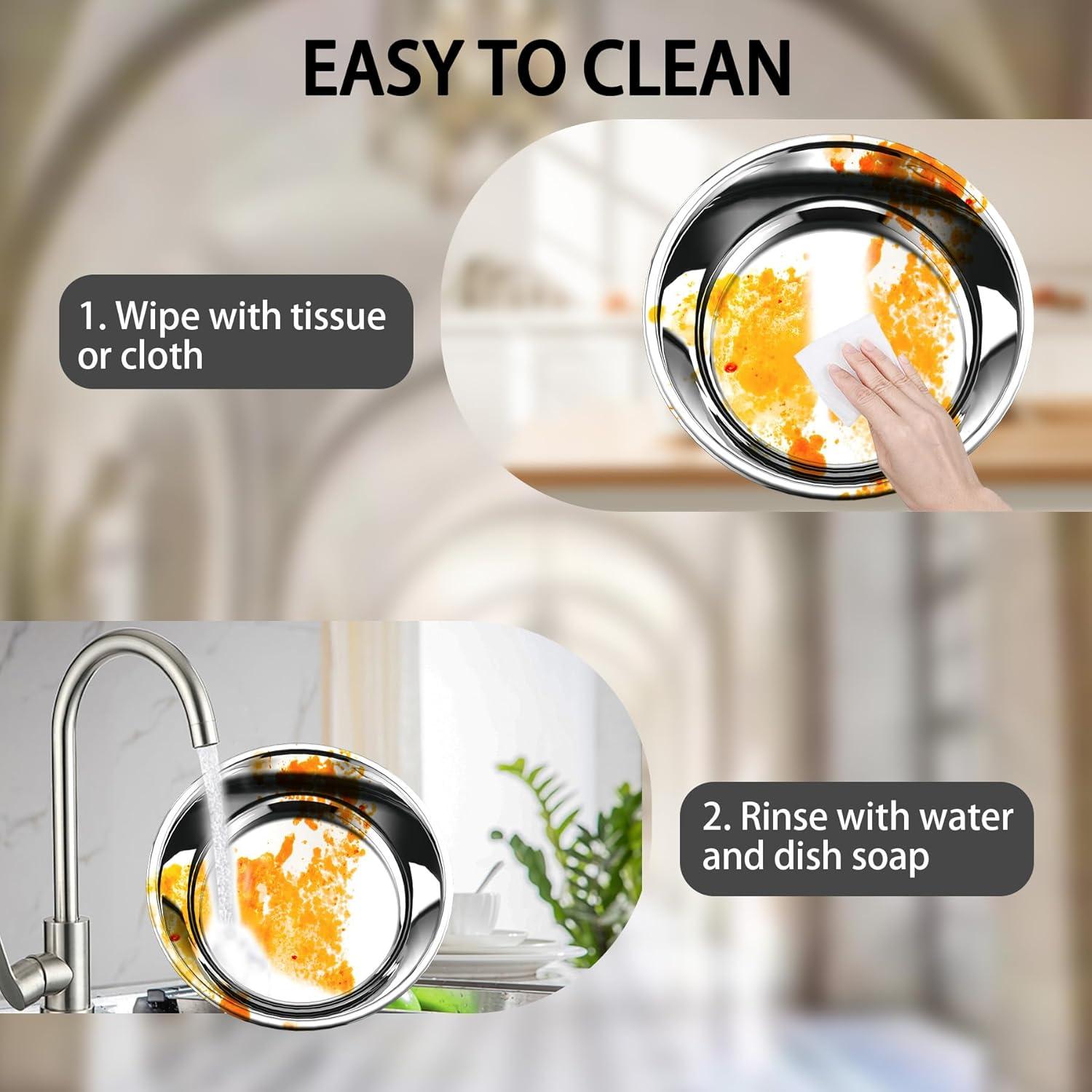 Ktaxon 4 Pack Chafing Dish for Buffet with Lid Holder, 5 Quart Stainless Steel Buffet Set, Round Chafers and Warmers Sets for Party, Catering, Wedding, Banquet, Graduation