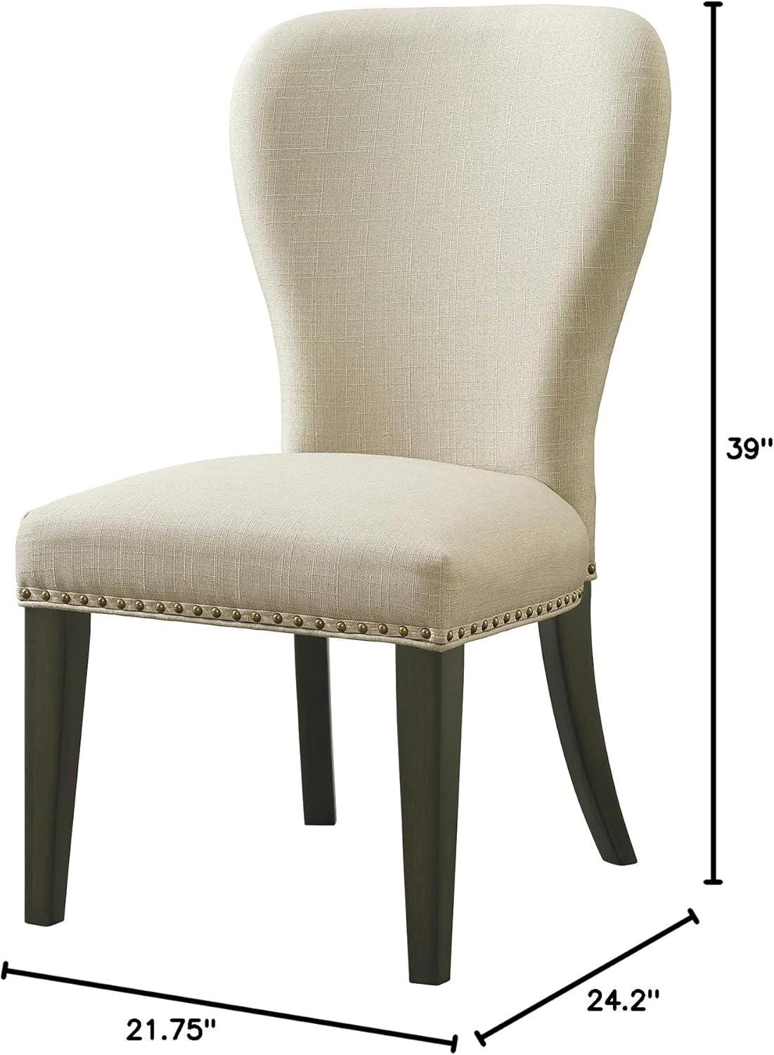 Set of 2 Savoy Upholstered Dining Armless Chairs - Alaterre Furniture