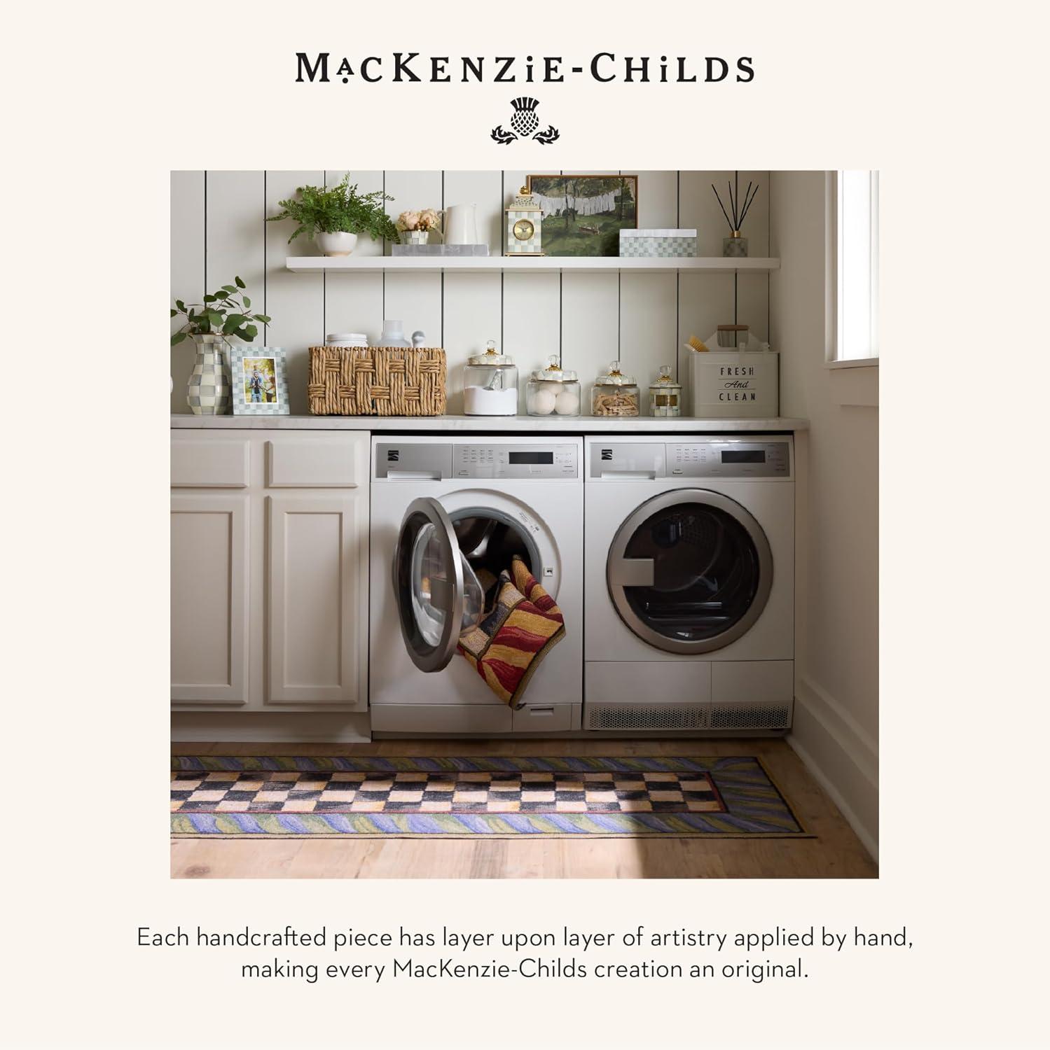 MacKenzie-Childs Truly Royal Check® 2'6" x 8' Washable Runner