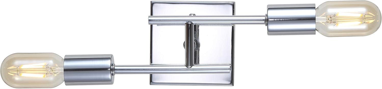 Turing 18.75" Polished Chrome LED Wall Sconce for Modern Homes