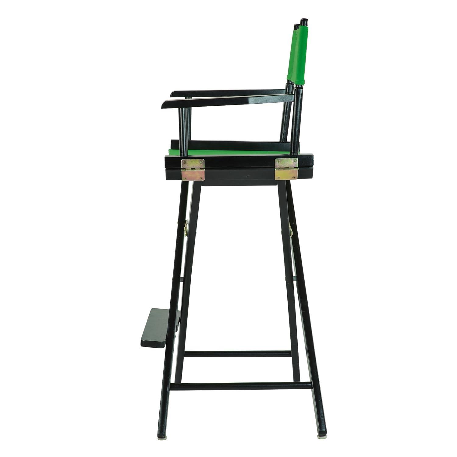 30" Director's Chair Black Frame-Green Canvas