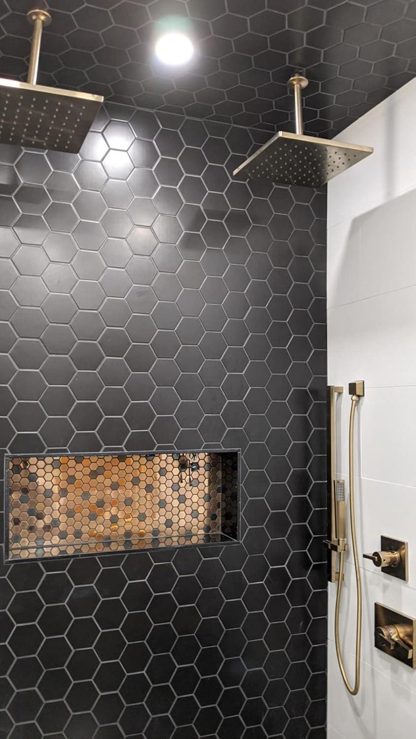 Hexagon Metal Look Wall & Floor Tile