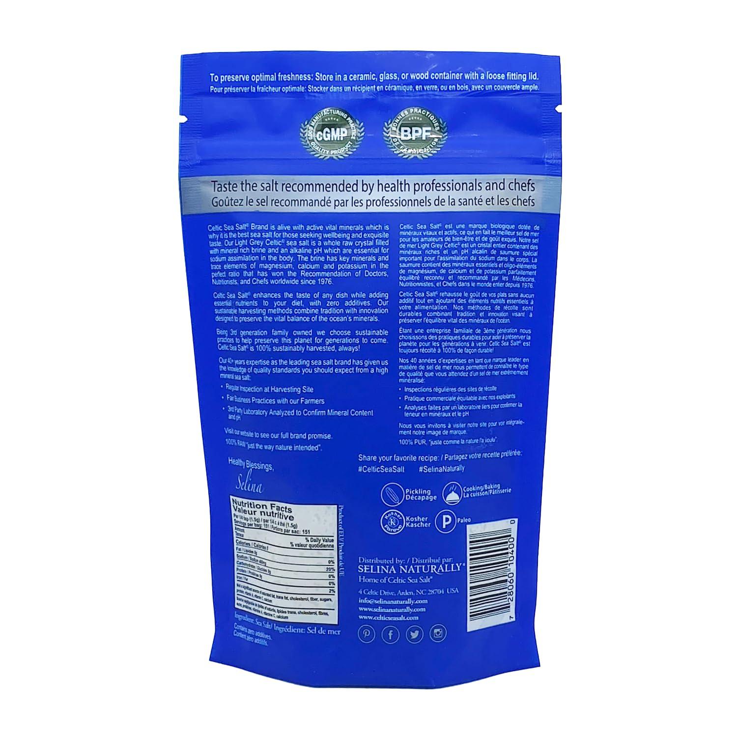 Celtic Sea Salt Light Grey, 8 Oz