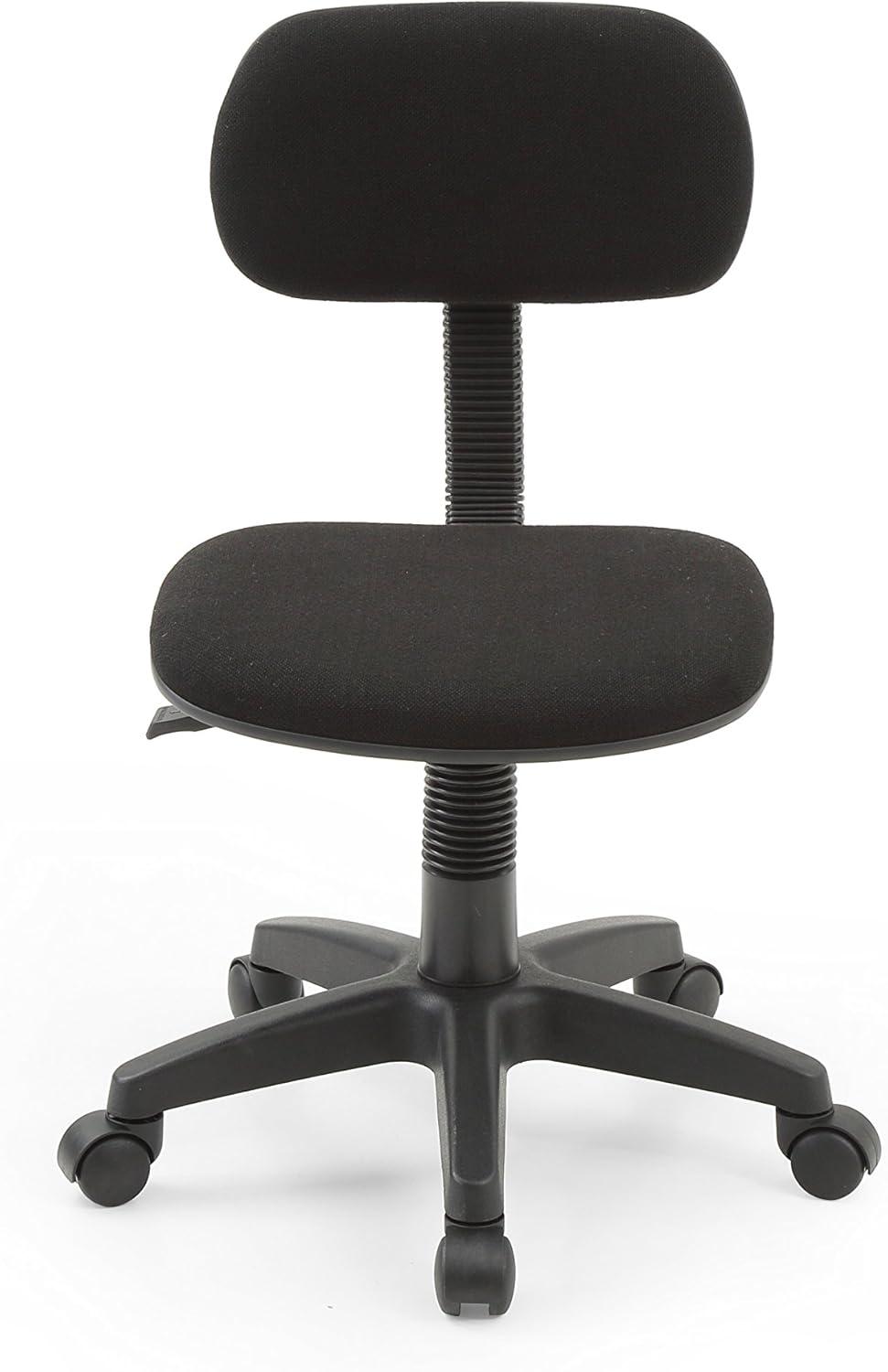 ErgoFlex Black Fabric and Metal Adjustable Swivel Task Chair