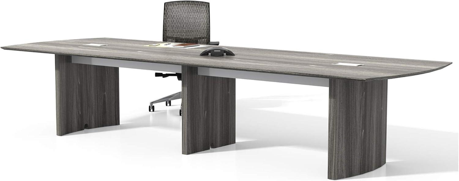 Gray Steel 12' Rectangular Laminate Conference Table