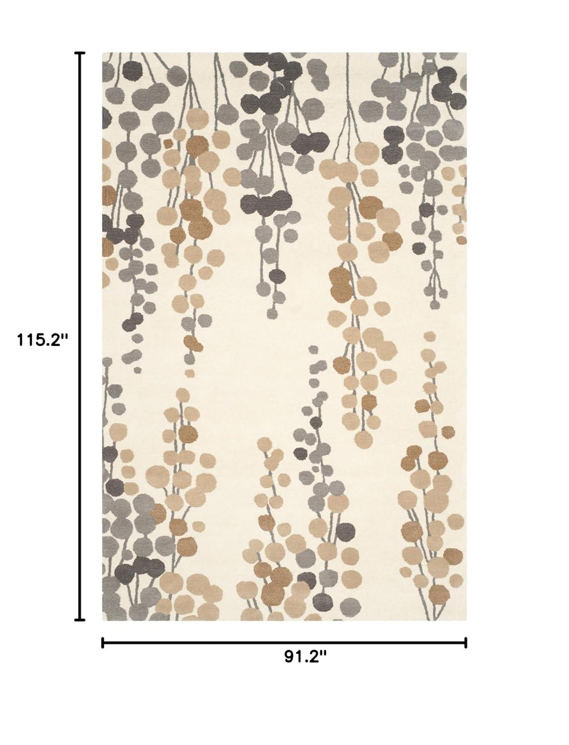Soho SOH338 Hand Tufted Area Rug - Beige/Grey - 7'6"x9'6" - Safavieh.