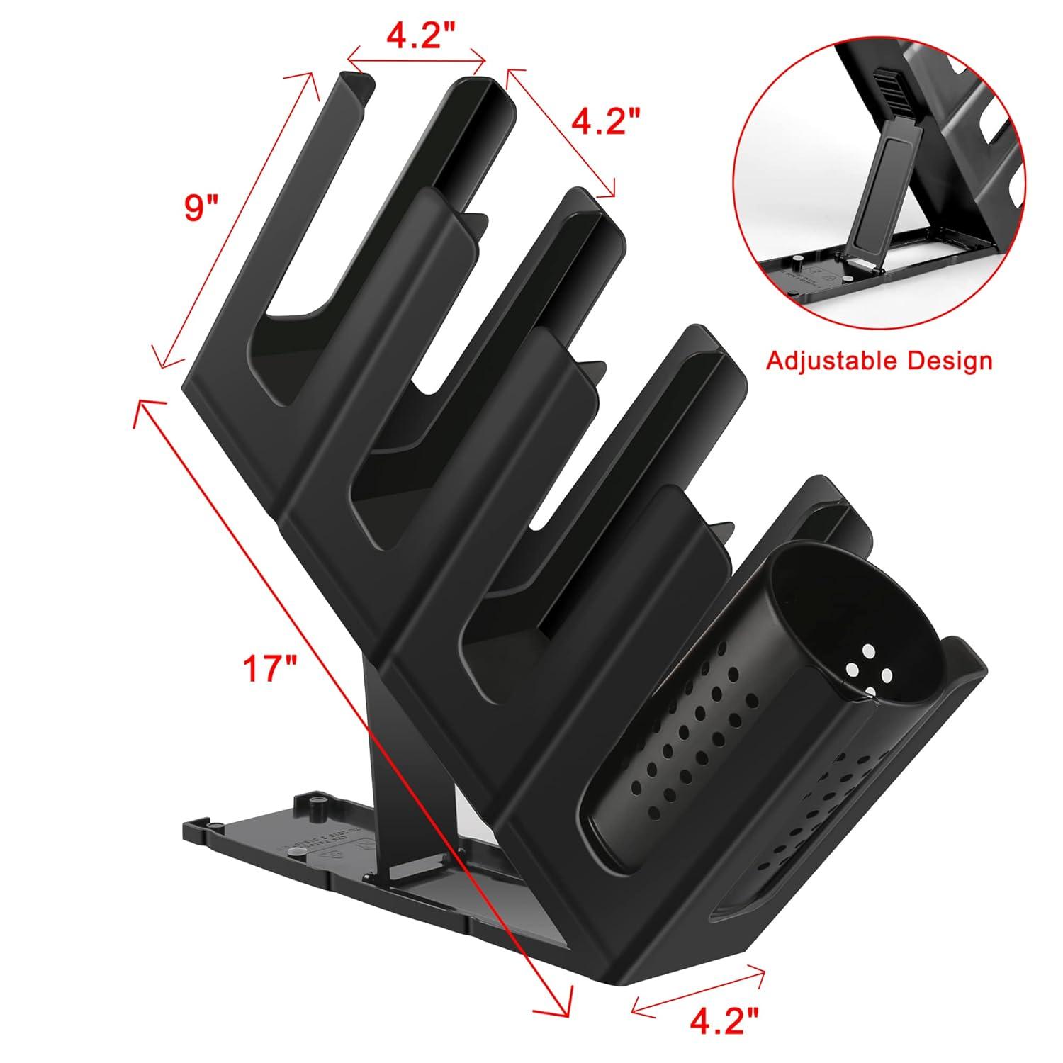 Paper Cup and Lid Holder with Straw Organizer, Disposable Coffee Cup Dispenser for Countertop Coffee Station Bar Restaurant Breakroom, Black