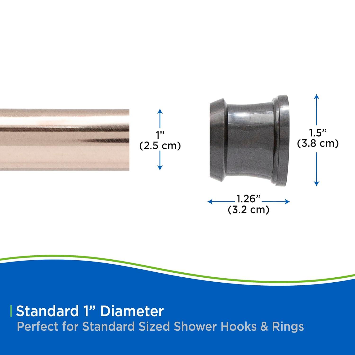 Kenney Twist & Fit Kenney Twist & Fit No Tools Tension Shower Curtain Rod, 42-72"