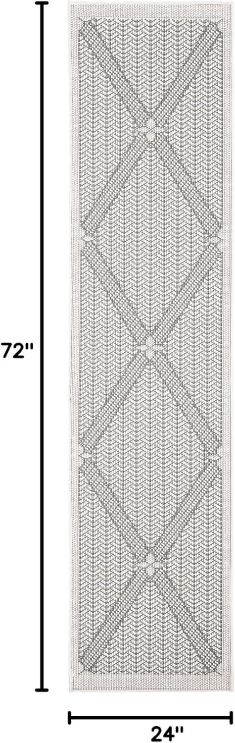 Bermuda BMU811 Power Loomed Indoor/Outdoor Area Rug - Cream/Beige - 3'x5' - Safavieh..