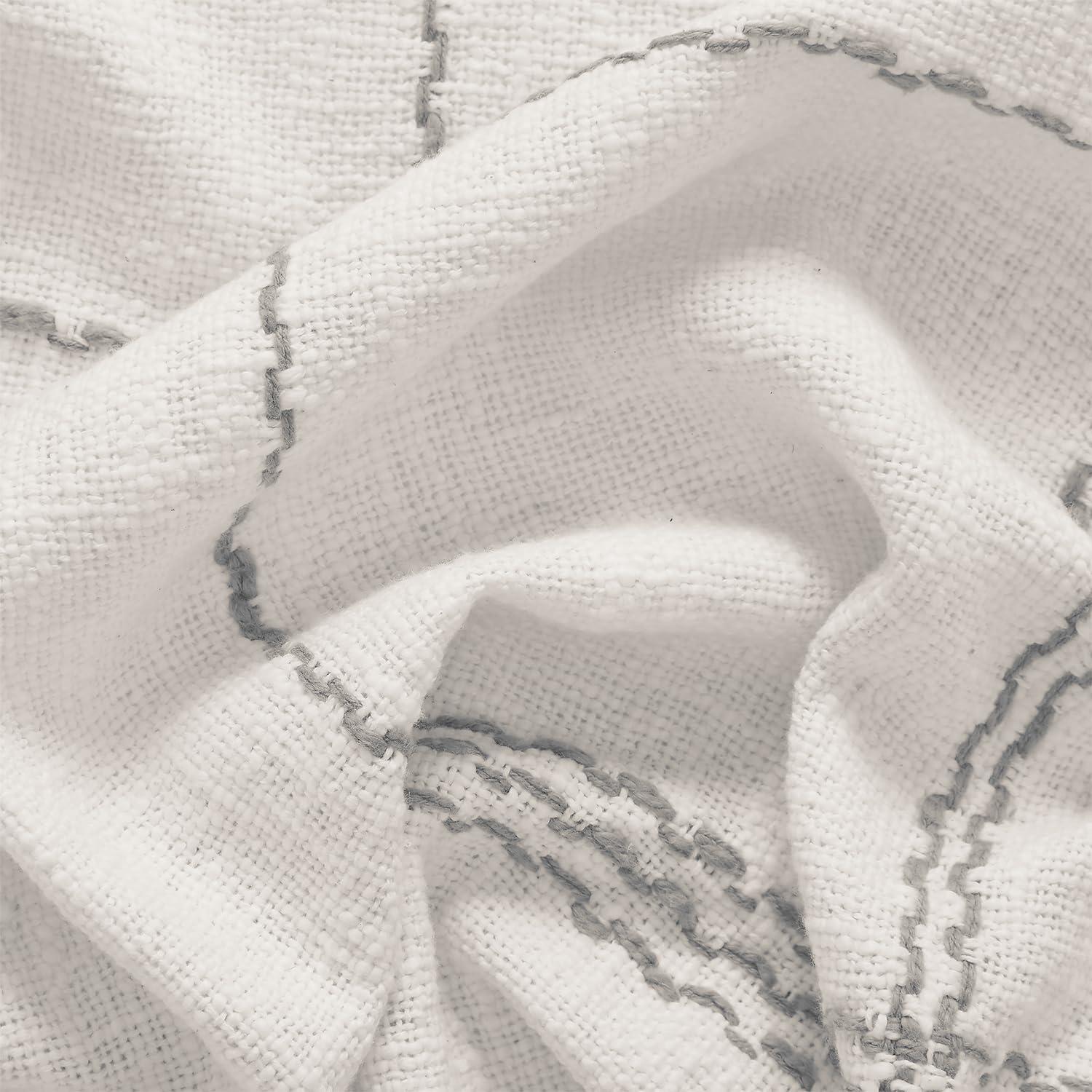 VCNY Piri Plaid Woven Slub Cotton Throw Blanket, 50" x 60"