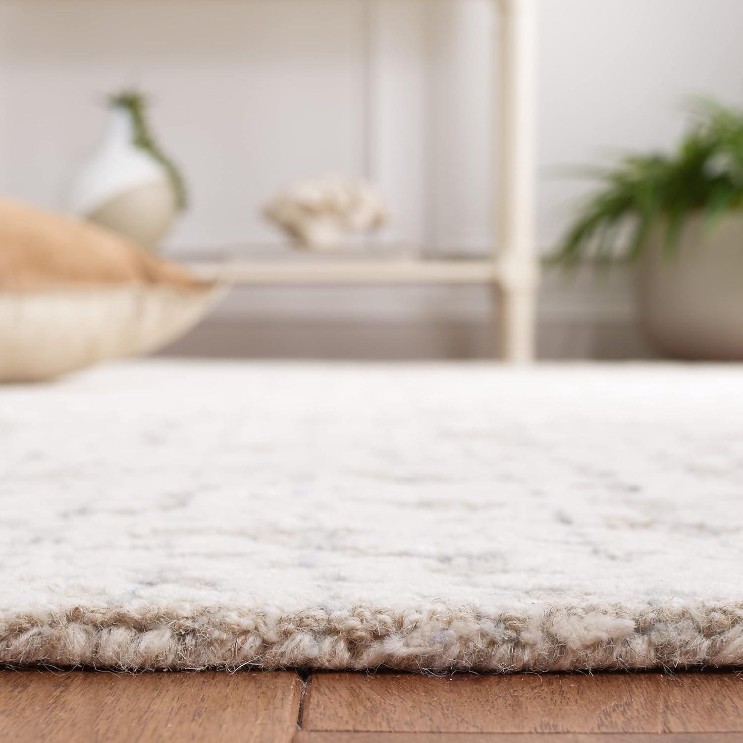 Safavieh Floral Hand Tufted 60% Wool, 20% Viscose, And 20% Cotton Floral Rug