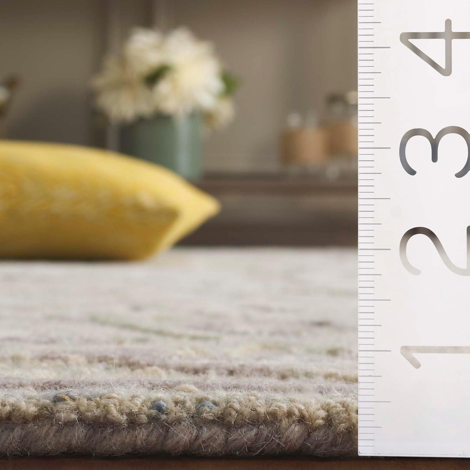 Glamour GLM624 Hand Tufted Indoor Area Rug - Light Blue/Ivory - 6'x6' - Safavieh