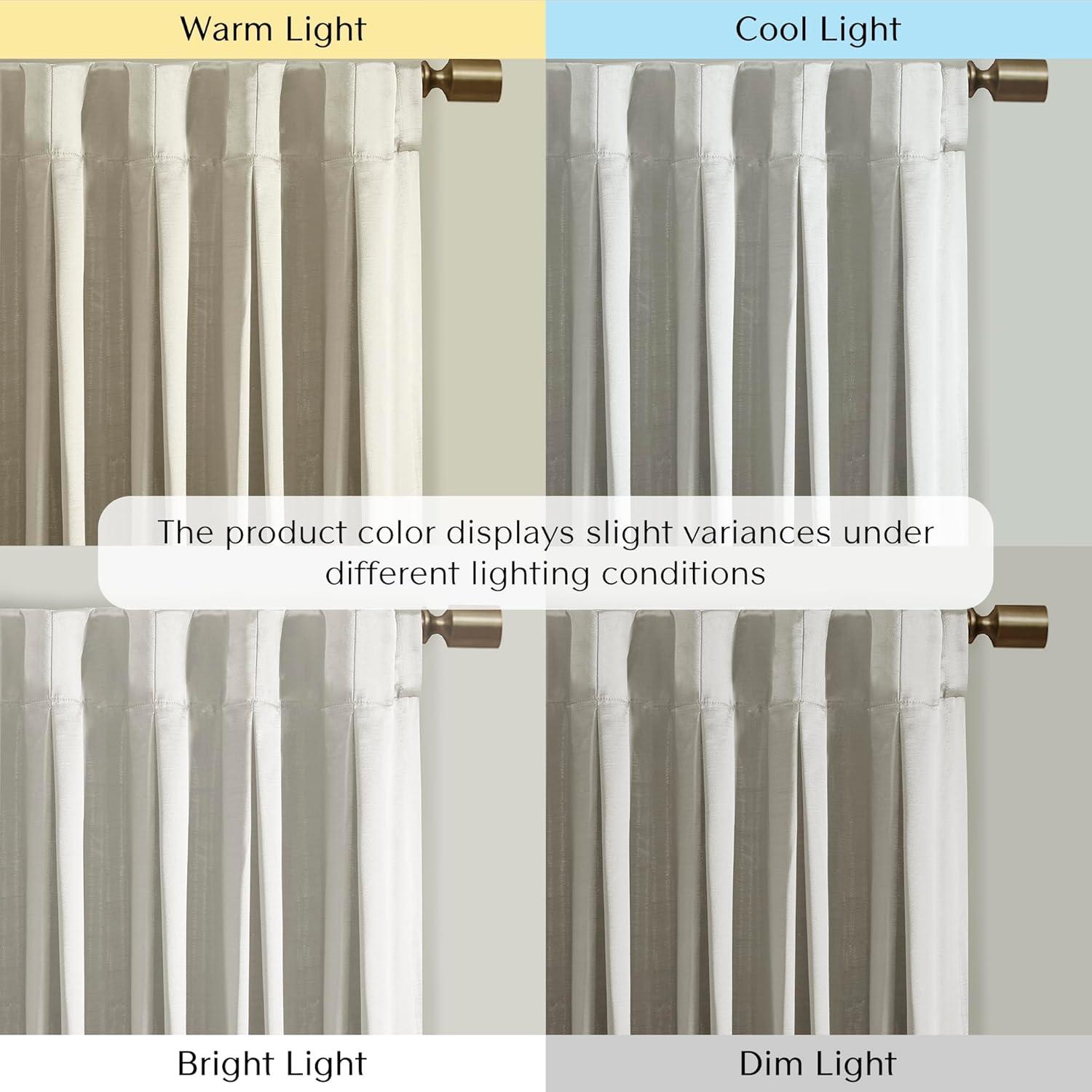 Croscill Avignon Pleat Curtain Panel with Tieback (Single) in White 52x84"