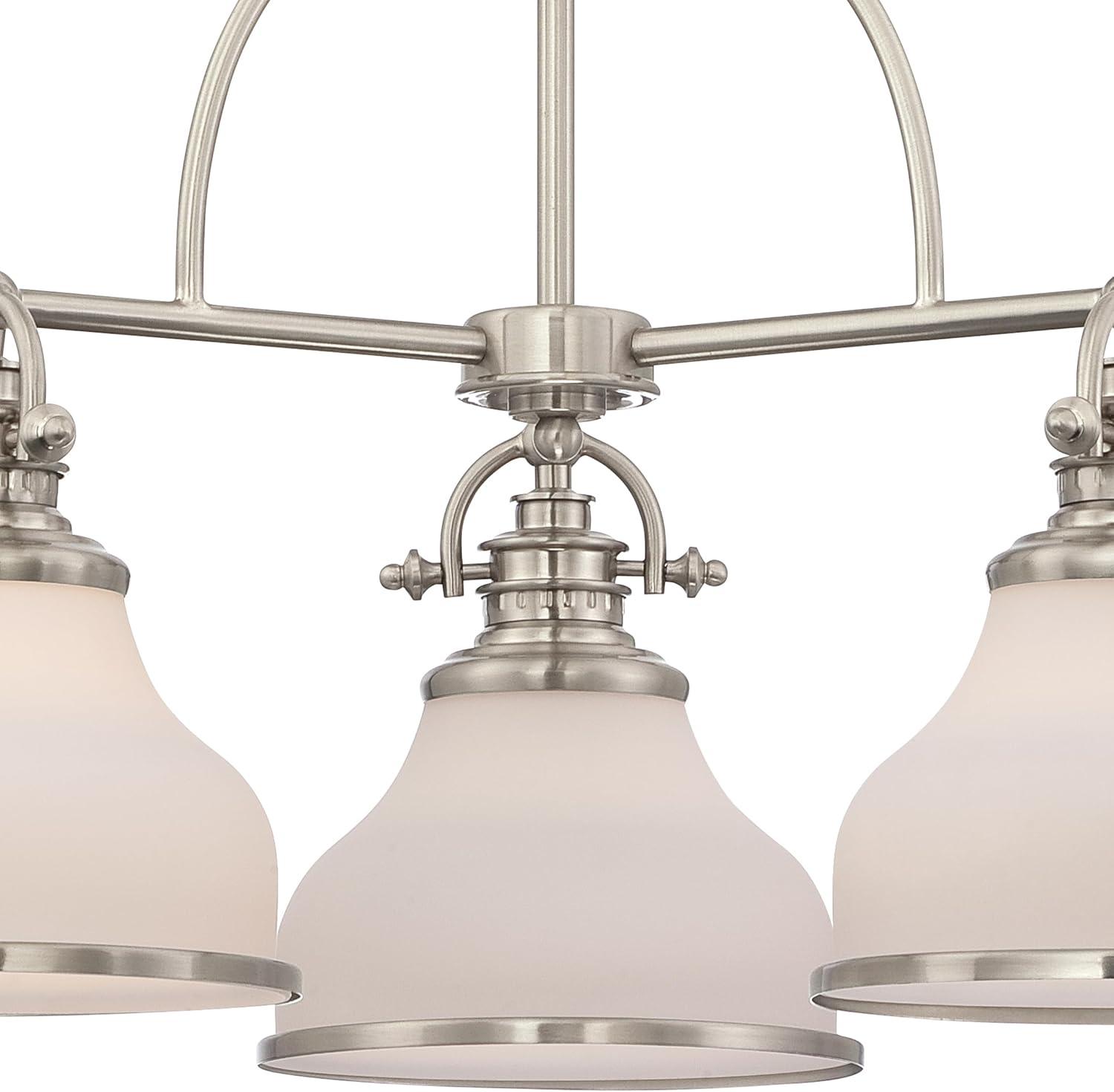 Quoizel Lighting Grant 3 - Light Chandelier in  Brushed Nickel