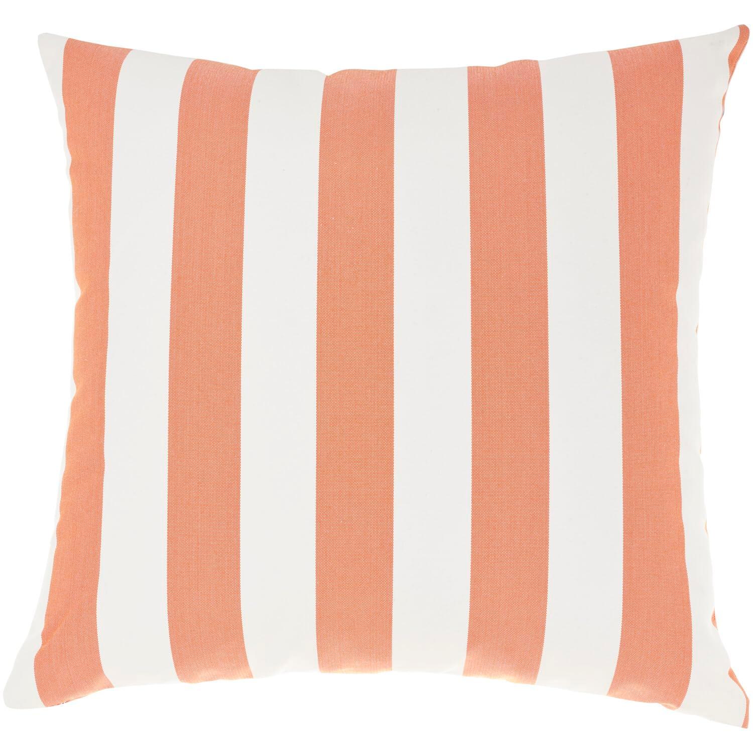 Badri Striped Indoor/Outdoor Reversible Throw Pillow
