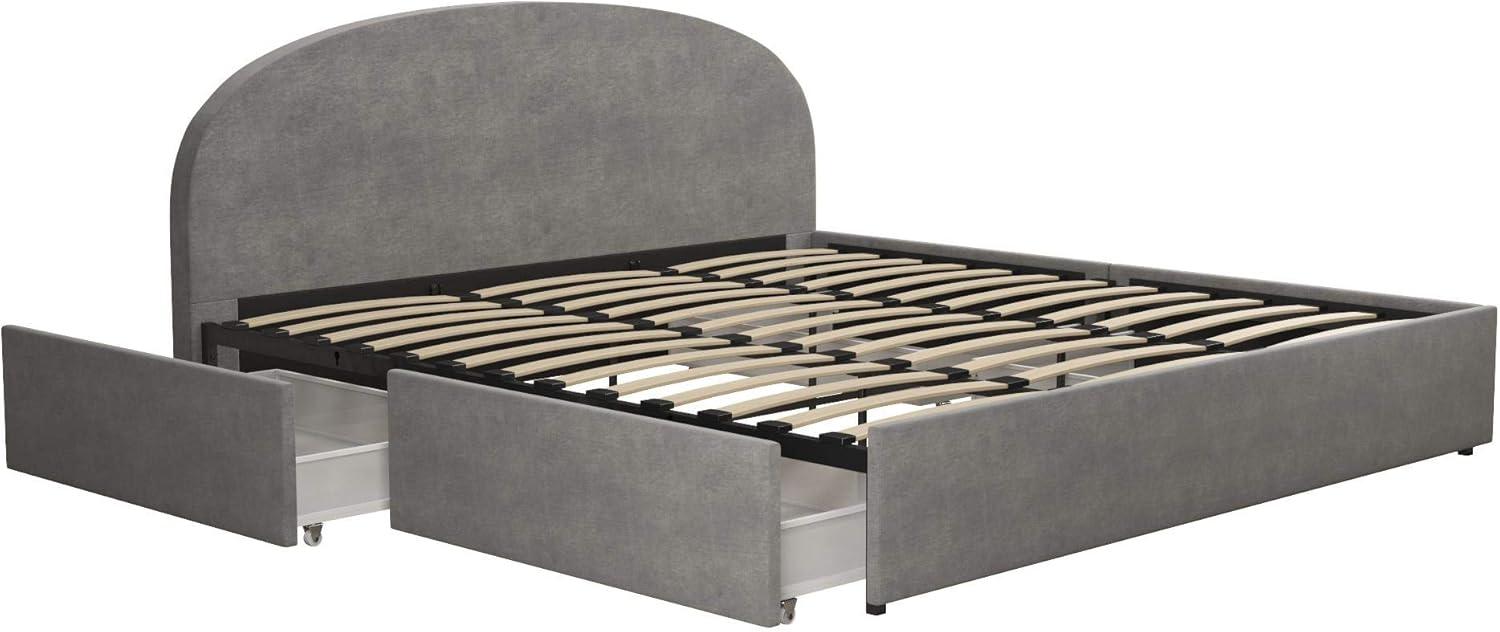 Moon Upholstered Platform Storage Bed