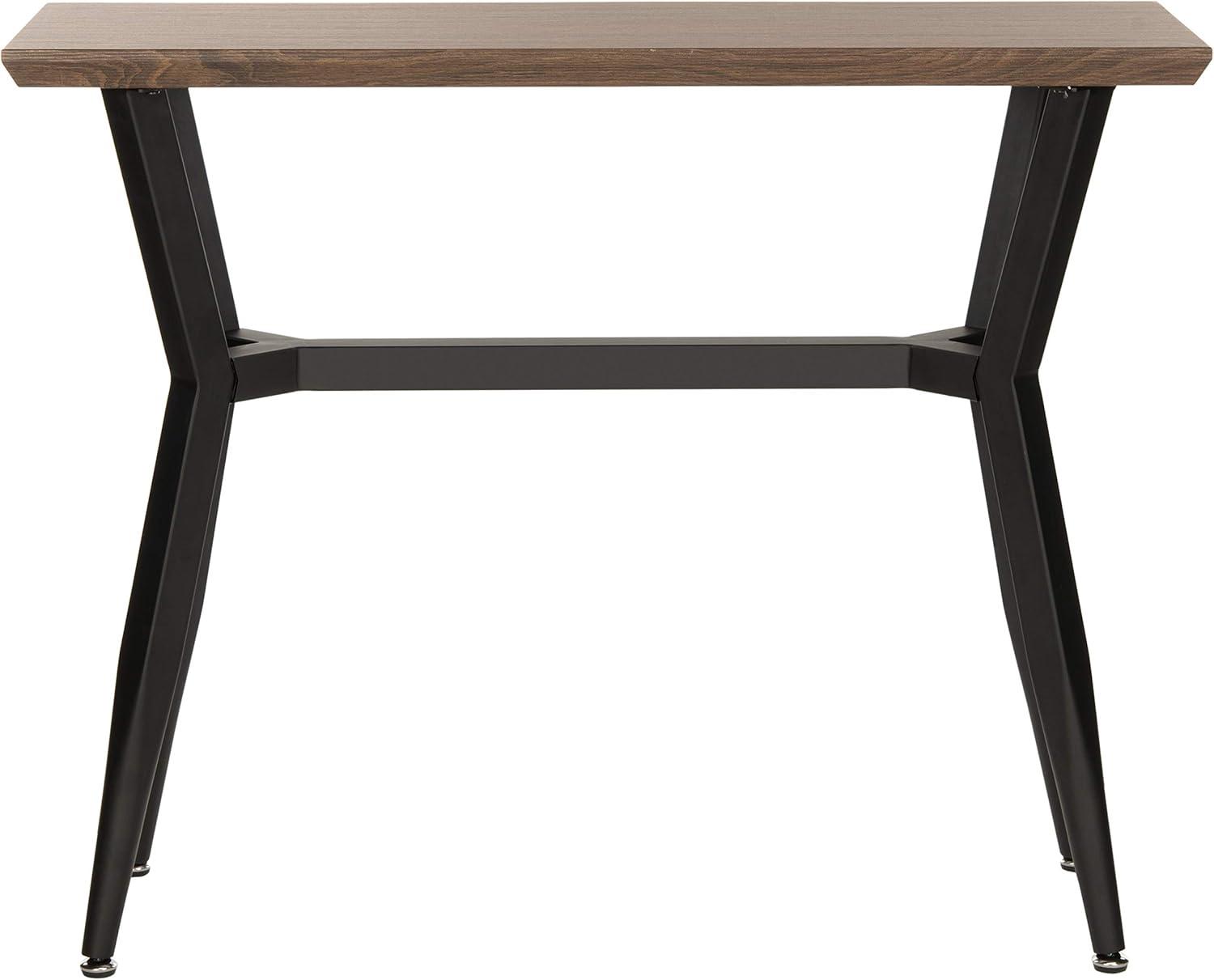 Andrew Black and Brown Rectangular Console Table