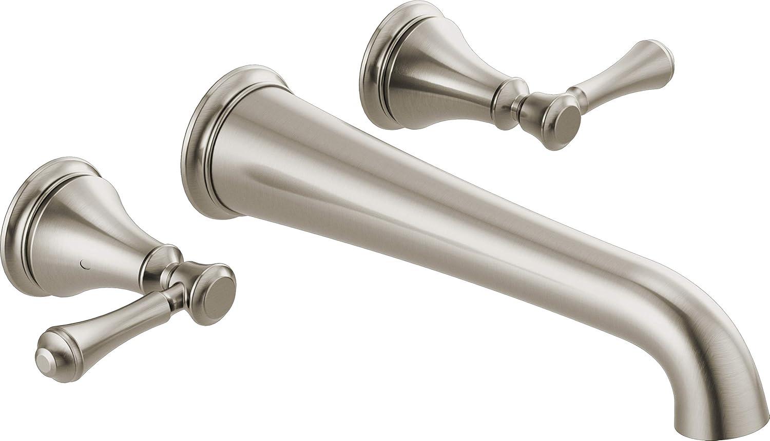 Cassidy Double Handle Wall Mounted Tub Spout Trim