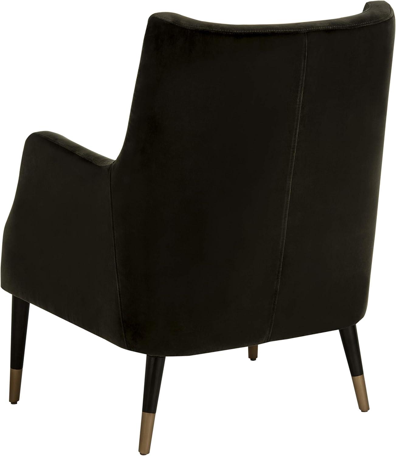 Sicily Velvet Arm Chair - Shale - Safavieh