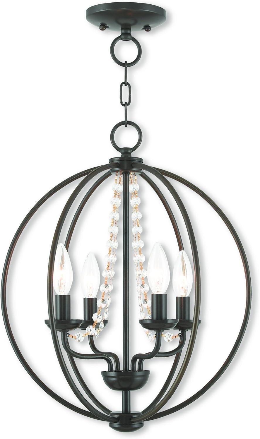 Livex Lighting Arabella 4 - Light Chandelier in  English Bronze