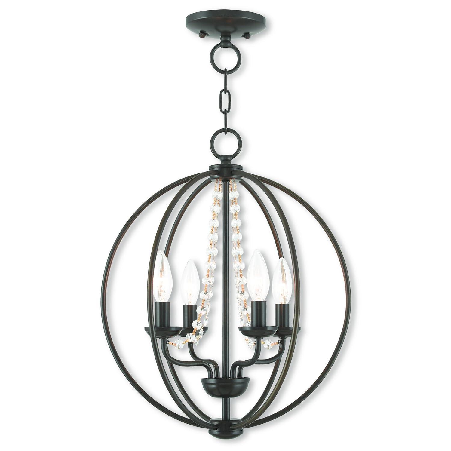 Livex Lighting Arabella 4 - Light Chandelier in  English Bronze
