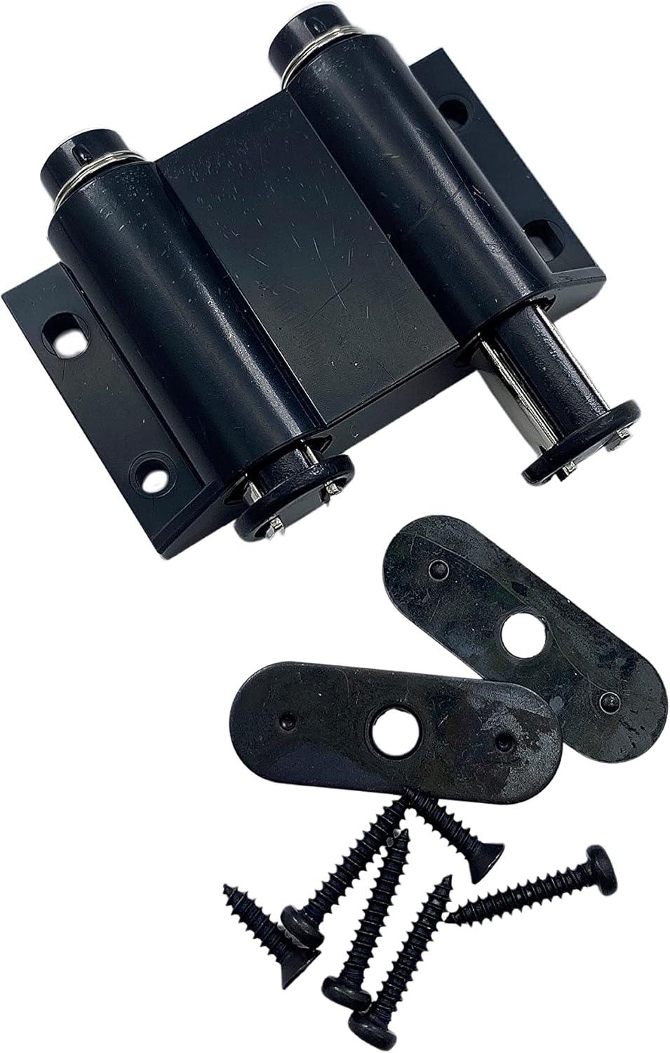 Black Double Magnetic Latch for Glass Cabinet Doors