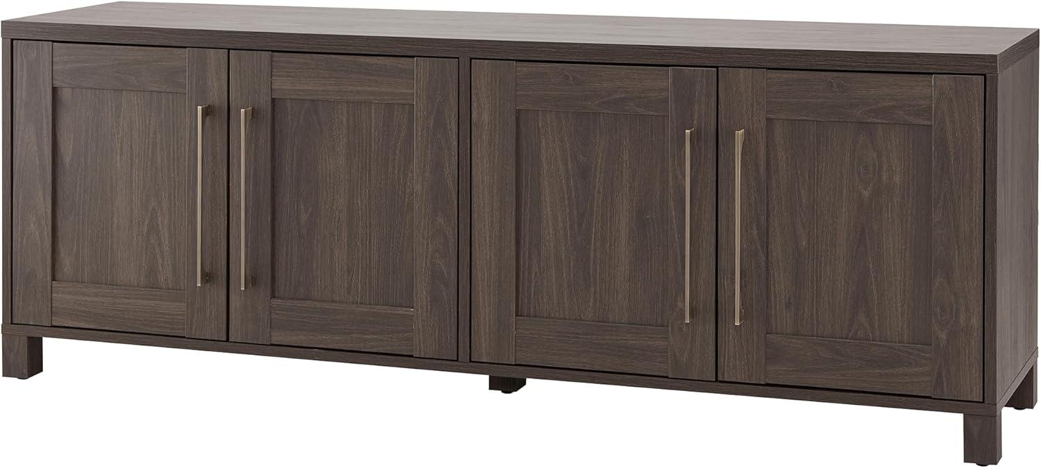 Evelyn&Zoe Chabot Rectangular TV Stand for TV's up to 75", Alder Brown