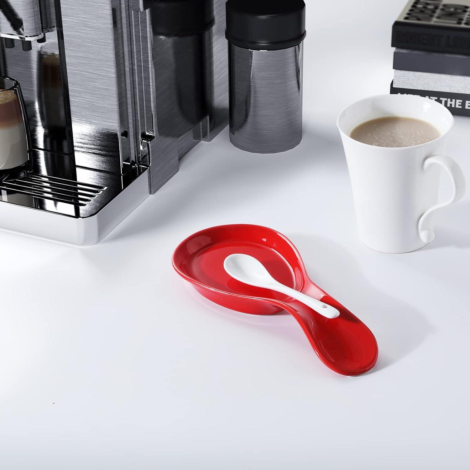 Red Barrel Studio® Newmont Ceramic / Porcelain Oval Spoon Rest