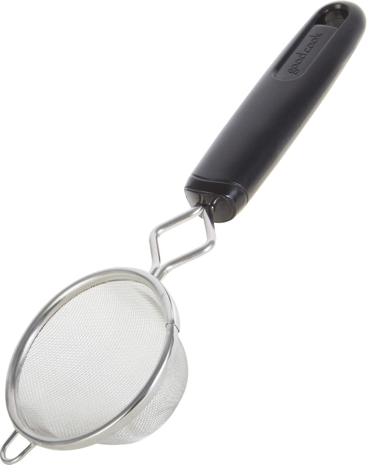 GoodCook 3" Everyday Stainless Steel Wire Mesh Strainer with Aluminum Handle