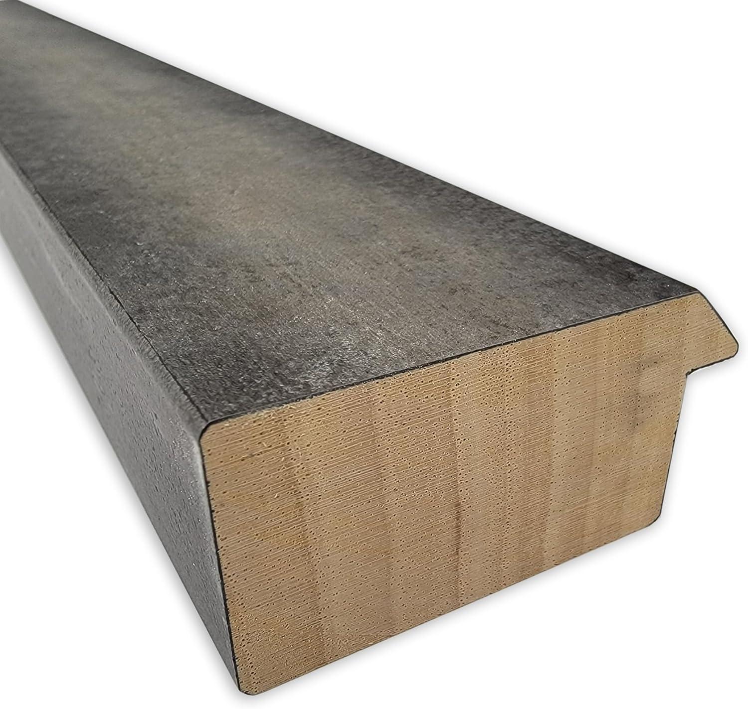 Amanti Art Beveled Wood Wall Mirror - Country Barnwood Frame Country Barnwood Outer Size: 23 x 29 in