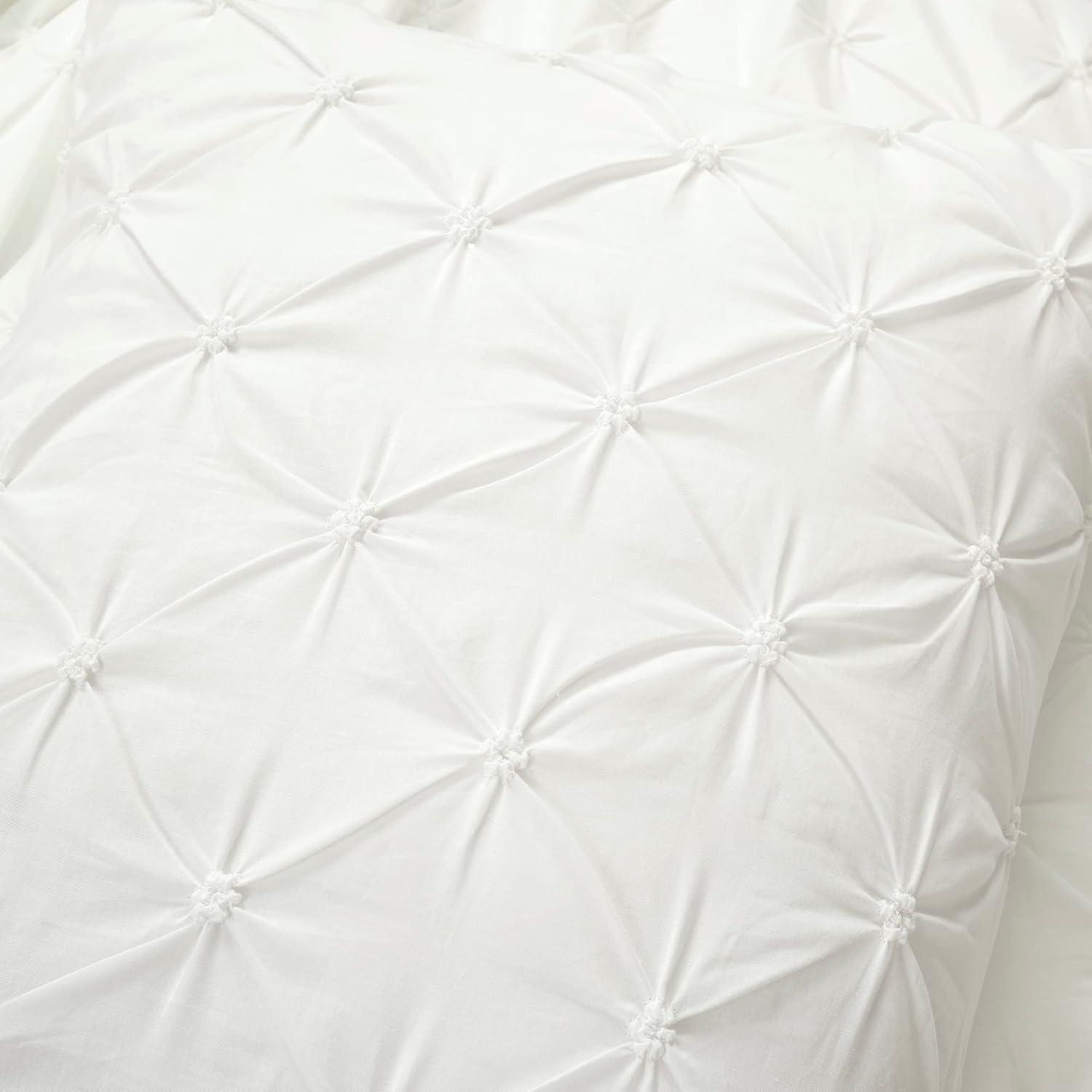 White Cotton 3 Piece Comforter Set