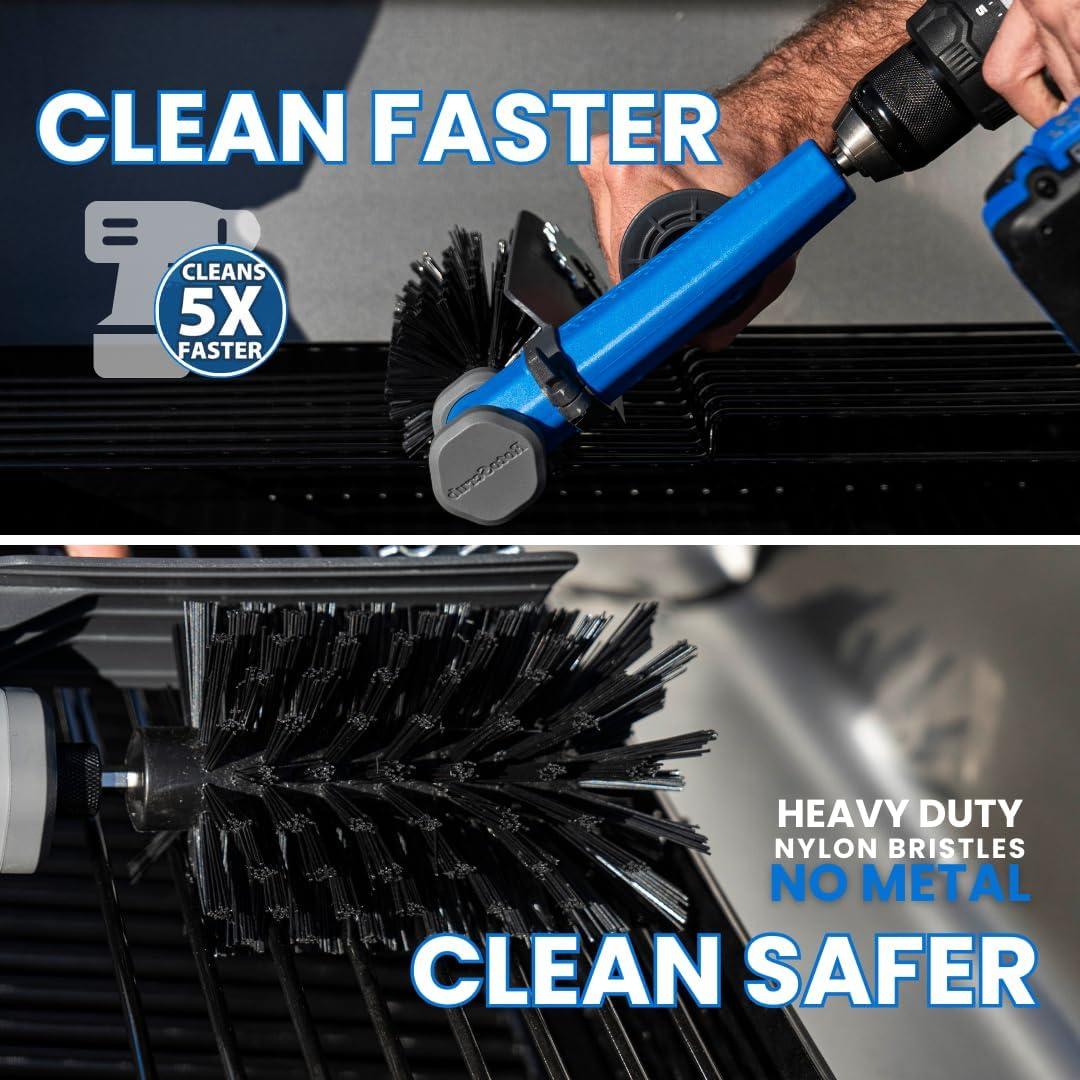 RotoScrub Grill Brush Cleaning Kit Attachment