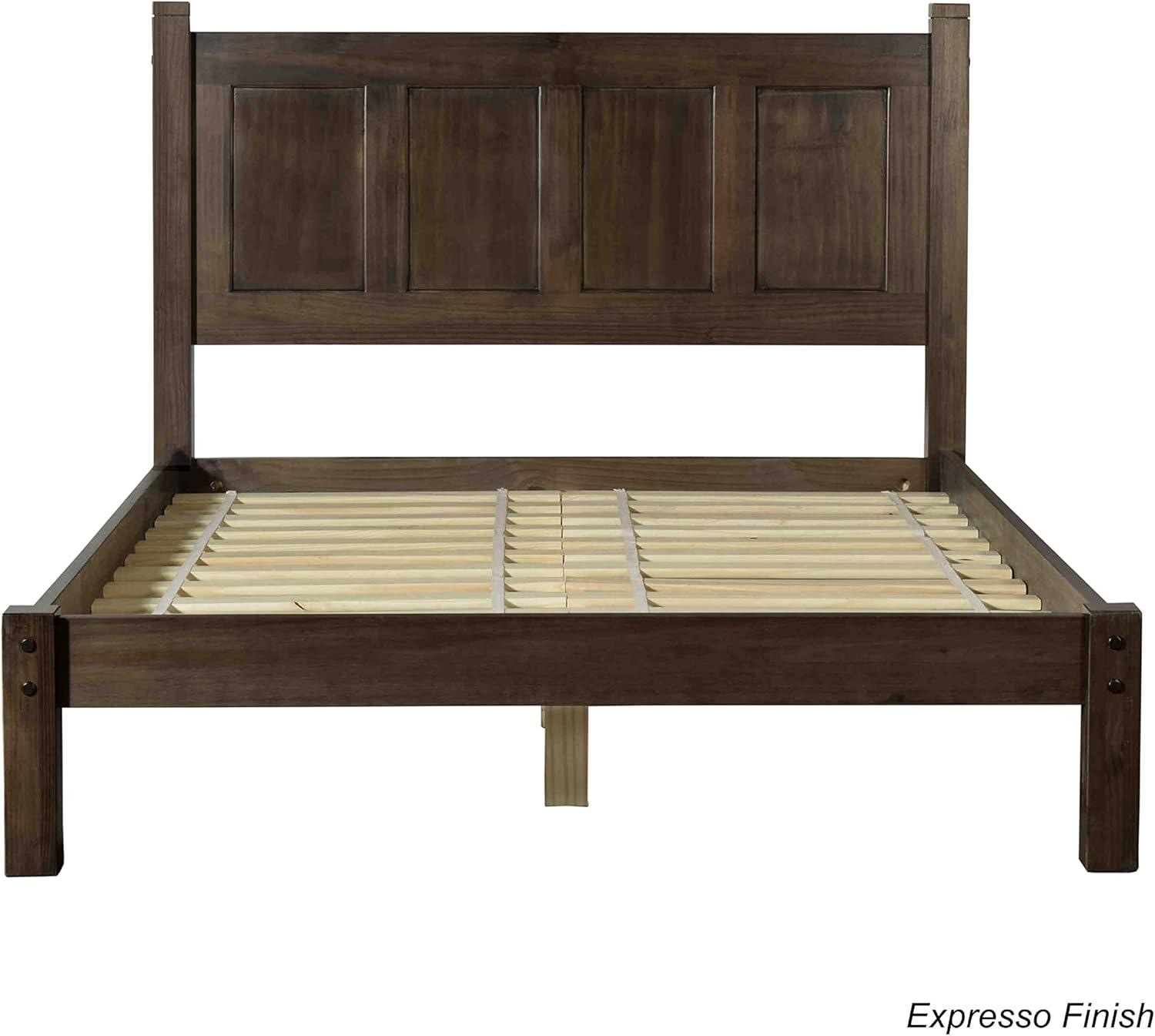 Shaker Solid Wood Panel Bed