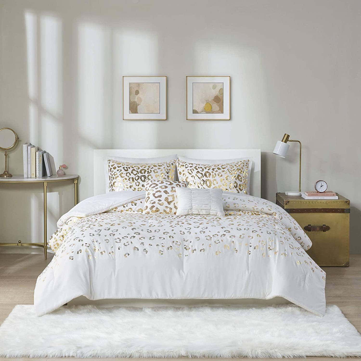 510 Design Lillie Metallic Animal Print Comforter Set