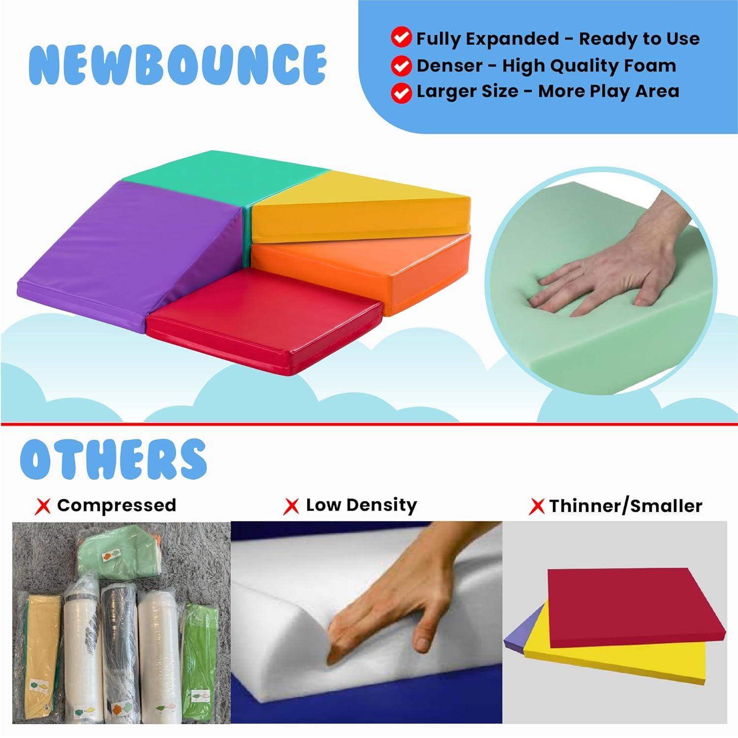 New Bounce 5 Pc Corner Soft Play Area Set