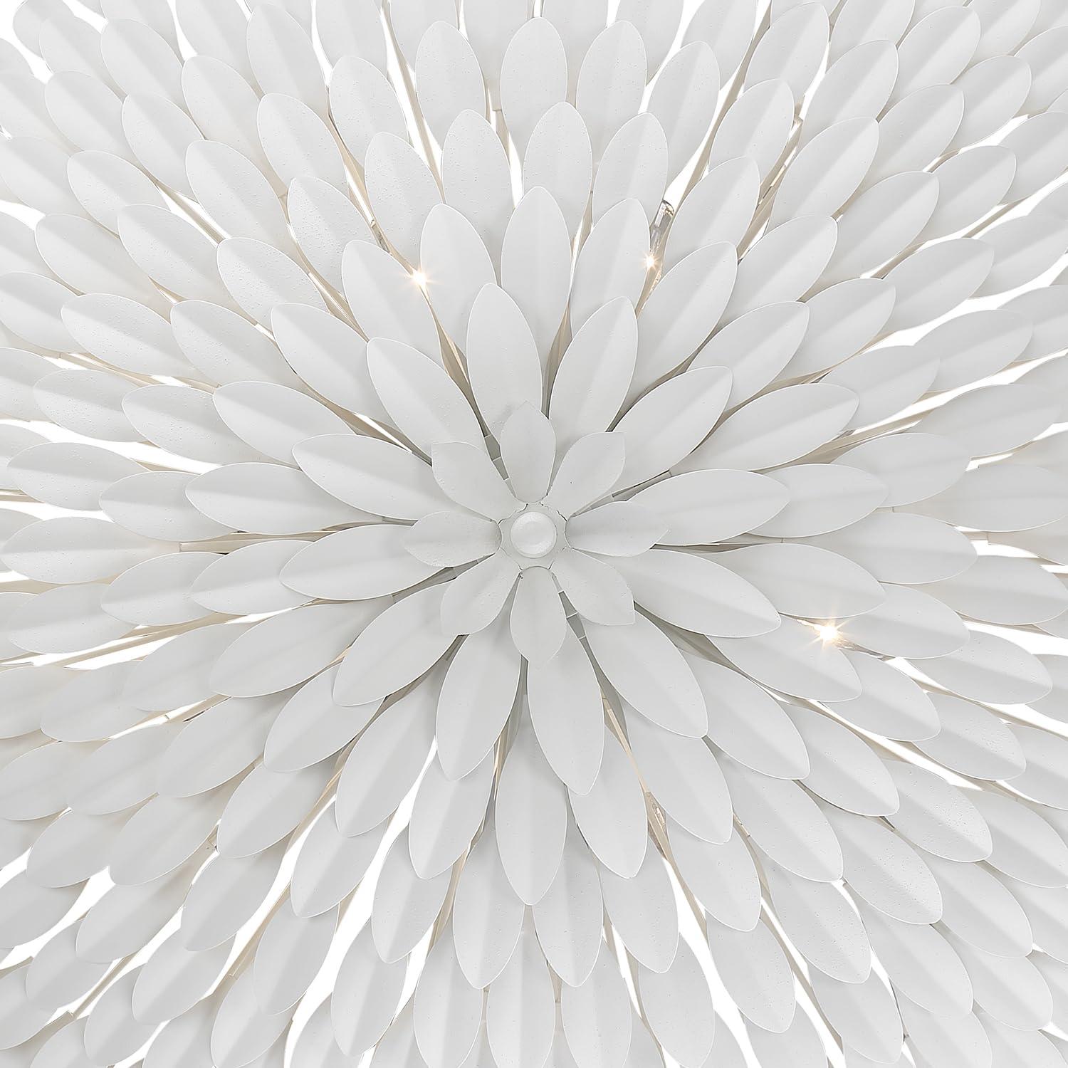 519-MT_CEILING-Crystorama Lighting-Broche - Eight Light Pendant in Traditional and Contemporary Style - 30 Inches Wide by 12 Inches High-Matte White