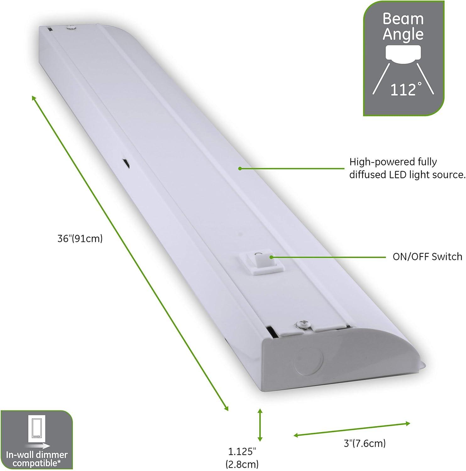 GE Premium 36in. LED Direct Wire In-Wall Dimmer Compatible Light Bar, 29434