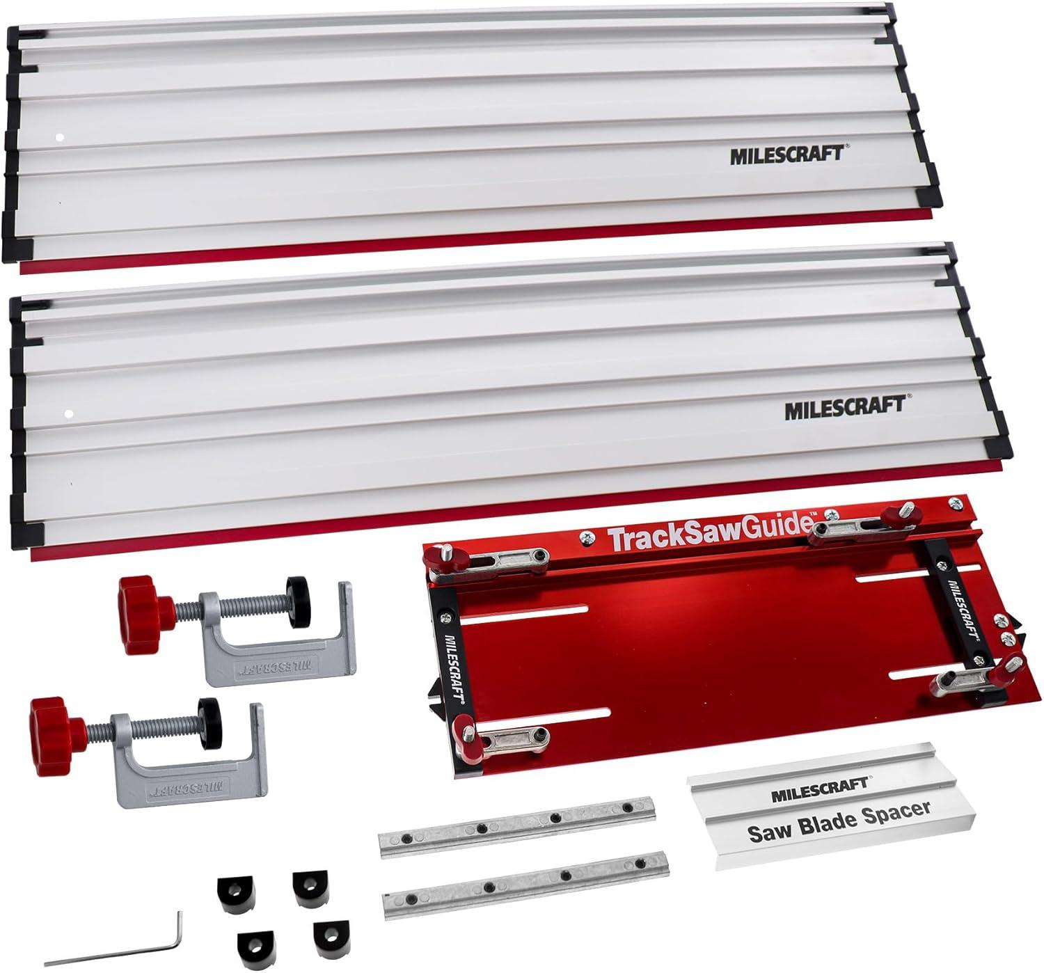 Milescraft Red and Silver Aluminum Track Saw Guide System