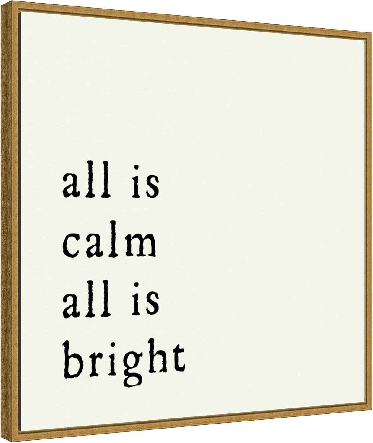 Amanti Art All is Calm by Amanti Art Portfolio Canvas Wall Art Print Framed 22 x 22-in.