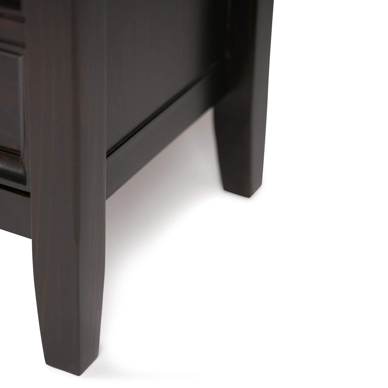 Simpli Home Amherst 54"W Solid Wood TV Stand for TVs up to 60" with Adjustable Shelves