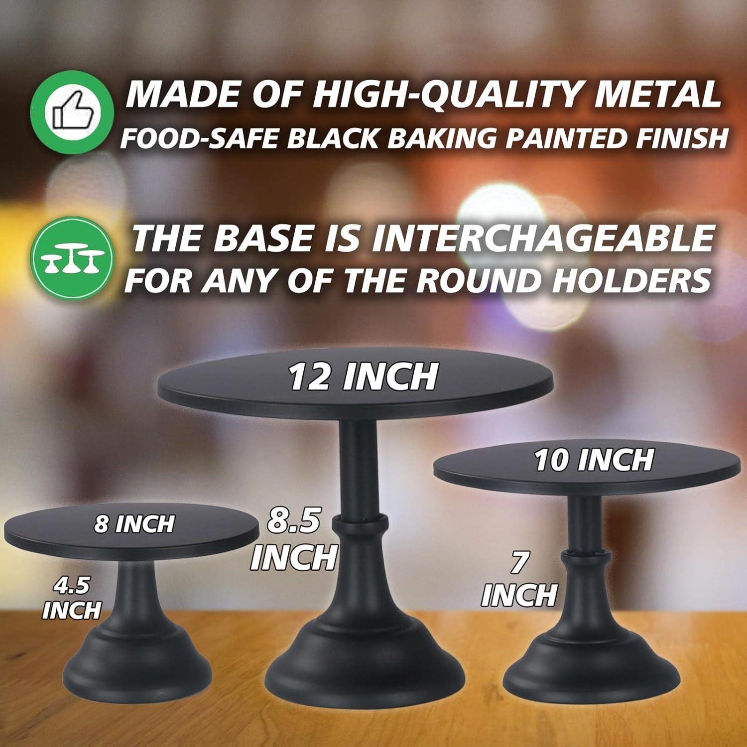 AMIENIV Iron Baby Shower Cake Stand, Gold (3 Count)