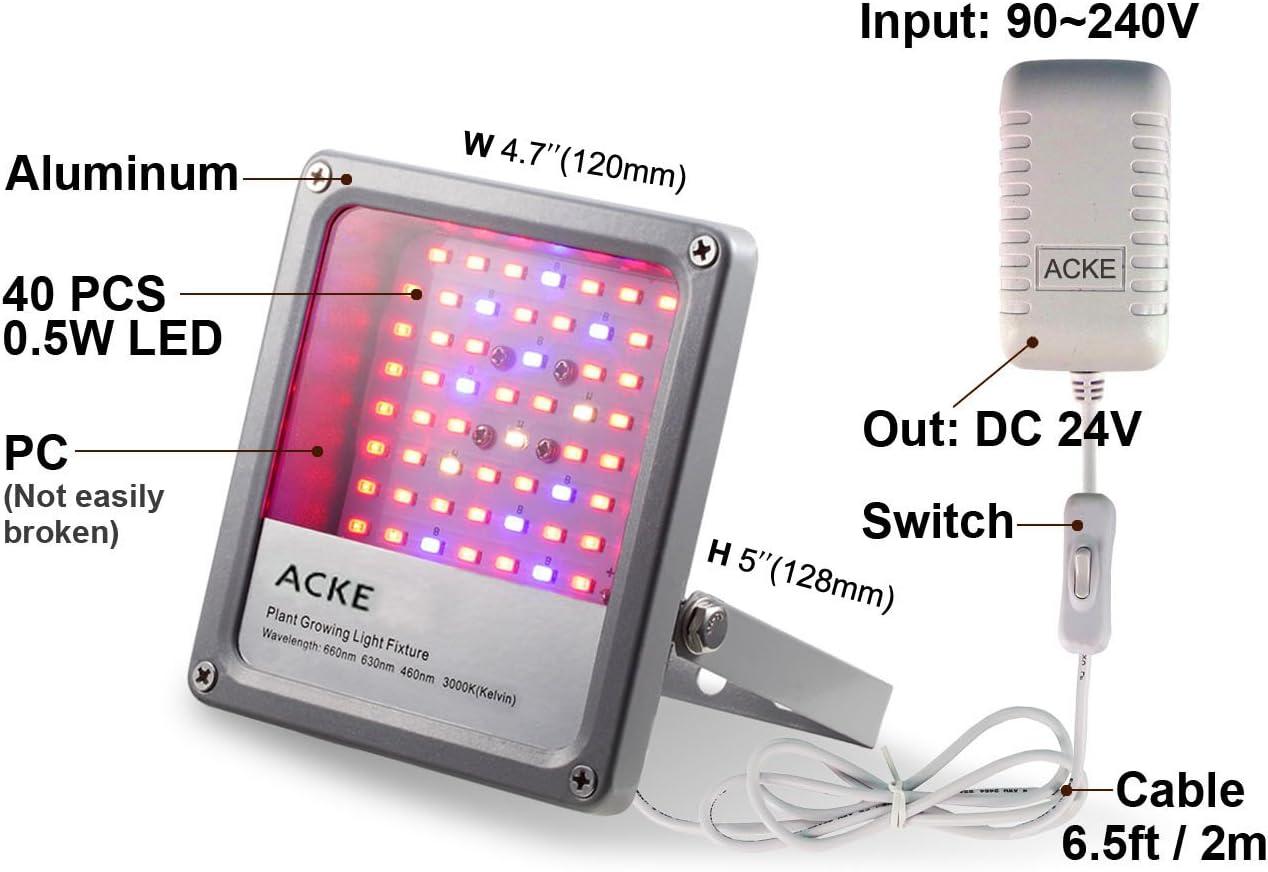 12W Full Spectrum LED Grow Light for Indoor Plants