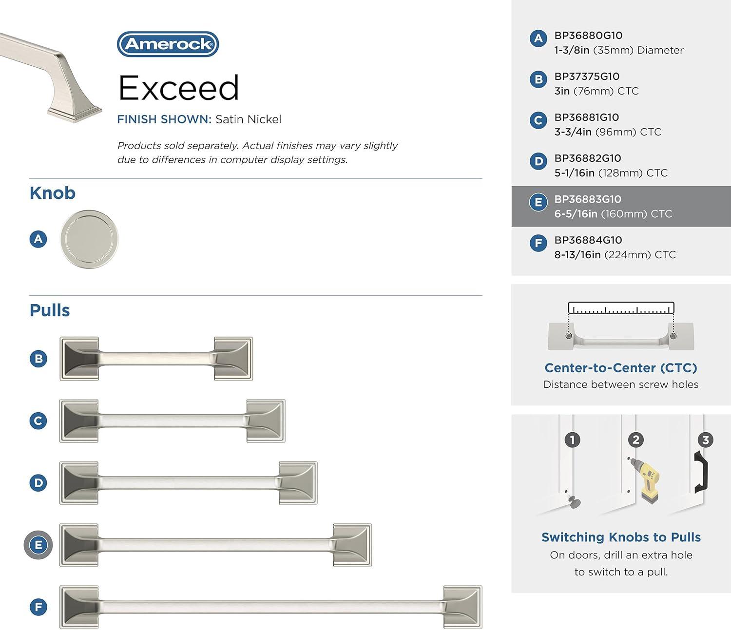 Amerock Exceed Cabinet or Drawer Pull