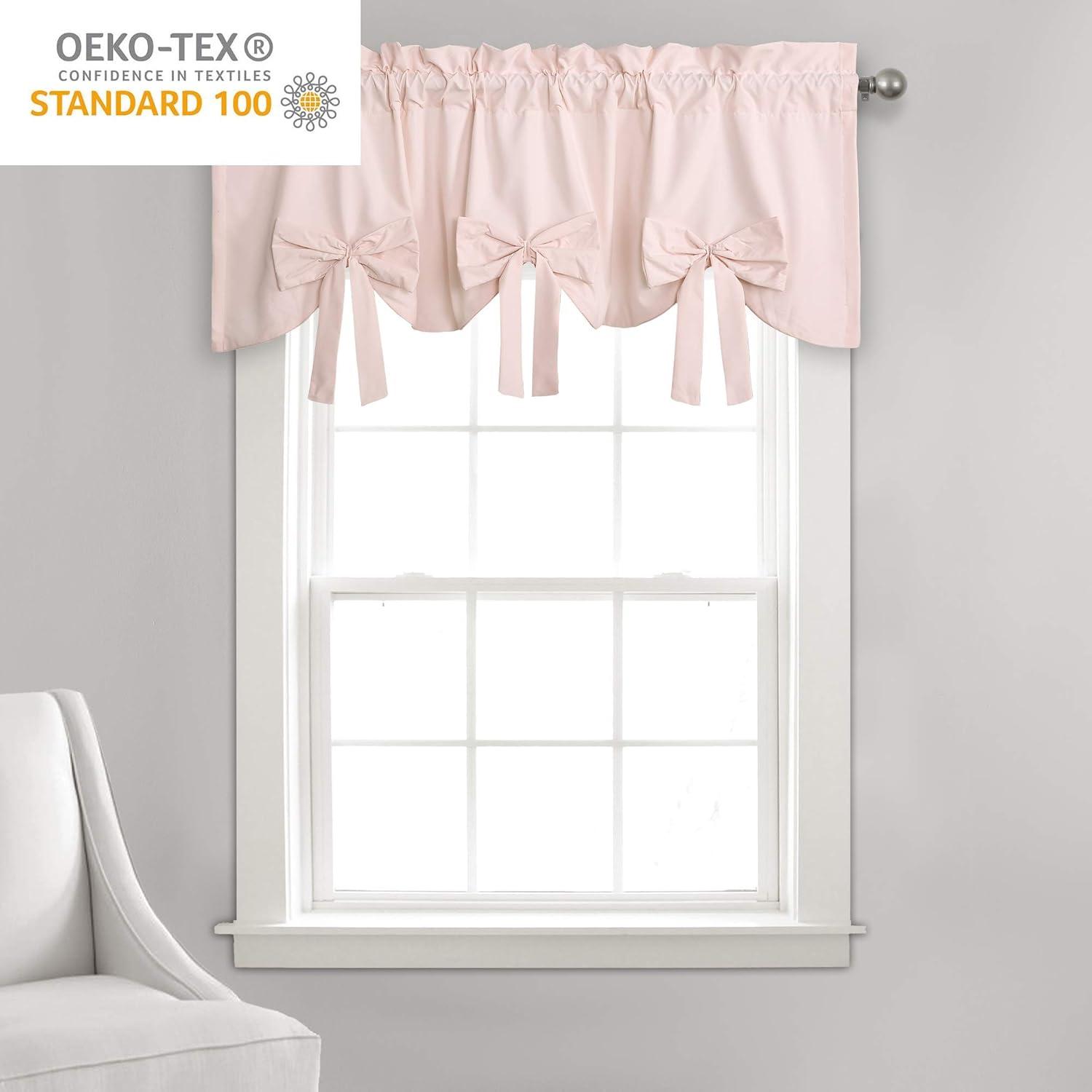 Melody Bow Scalloped 52'' W Window Valance