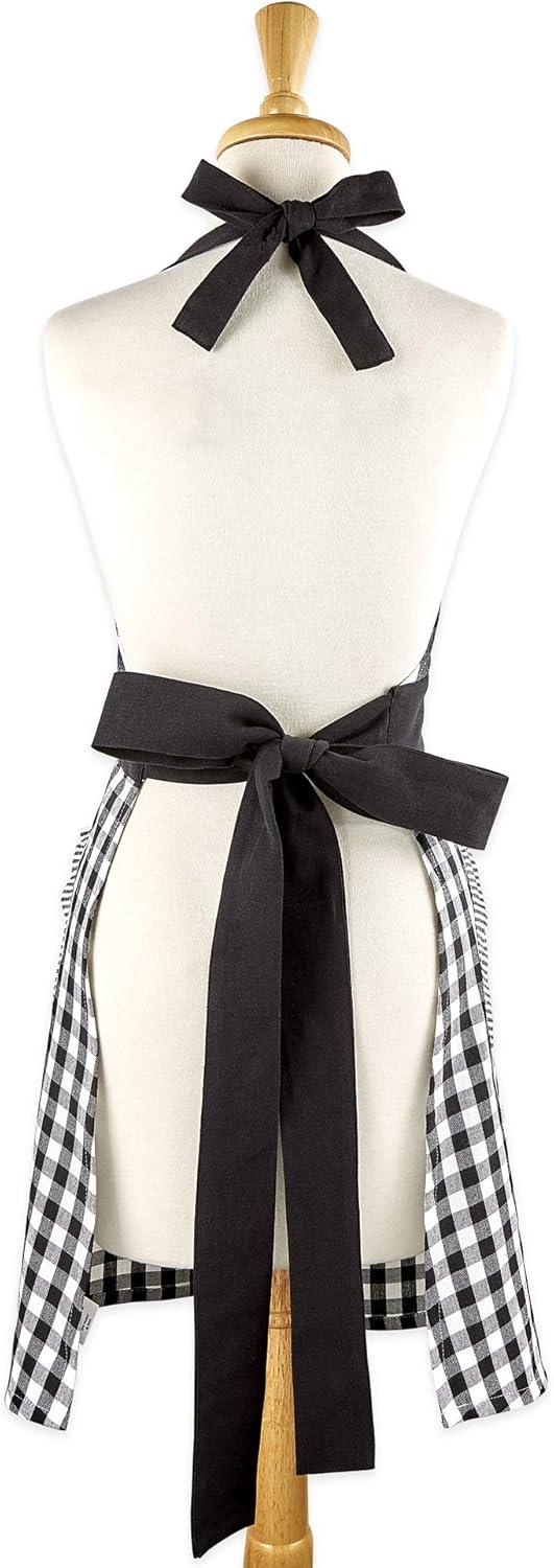 Design Imports Black/White Gingham Apron